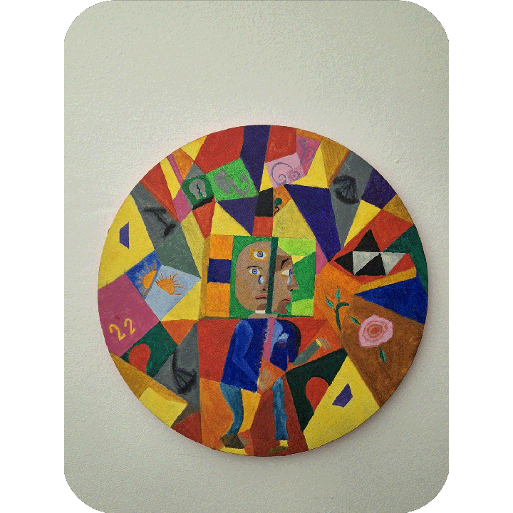 Pintura al Óleo Inspiración Picasso - Arte Cubista Moderno 40x40